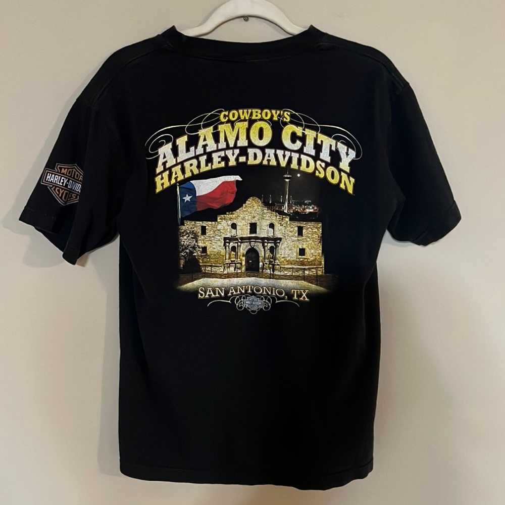 Harley-Davidson black spell out tshirt size men’s medium